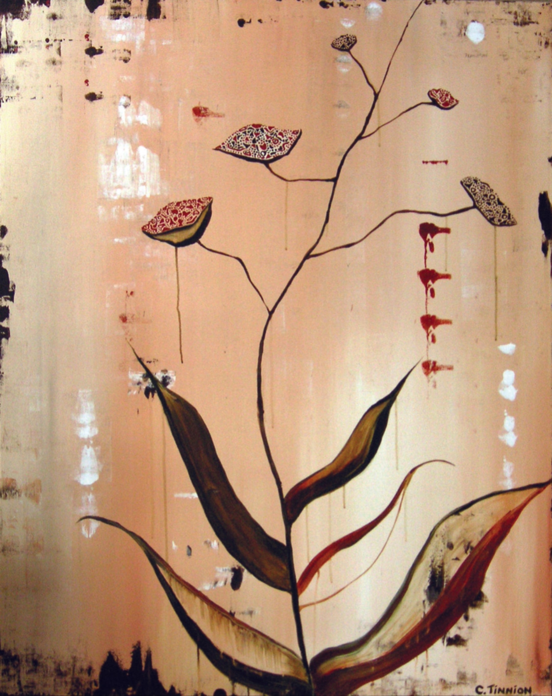 Acrylic painting — large expressive brushwork